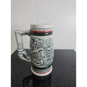 Avon Vtg Mini Beer Stein 1985 Rail Road Handcrafted in Brazil #92365, 5 inches
